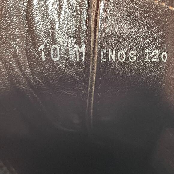 DONALD J. PLINER Enos I20 Men's 10 Black Leather Pull On Chelsea Boot Casual EUC - Picture 9 of 9